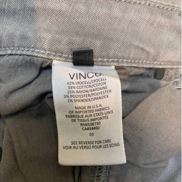 Vince Gray Silverfin Wash Tuxedo Stripe Tonal Dylan Skinny Jeans 29 - Picture 13 of 15